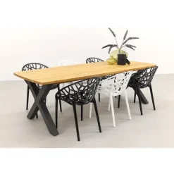 Siesta Crystal stapelbare stoel - Black Transparant