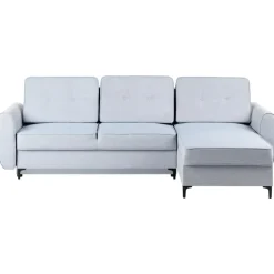 SIMRIS - Hoekslaapbank - Blauw - Linkszijdig - Polyester