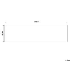 SINANKOY - Loper tapijt - Zwart - 80 x 300 cm - Jute