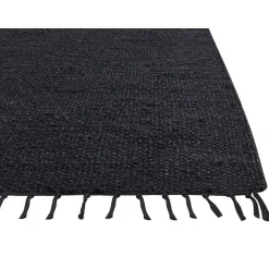 SINANKOY - Loper tapijt - Zwart - 80 x 300 cm - Jute