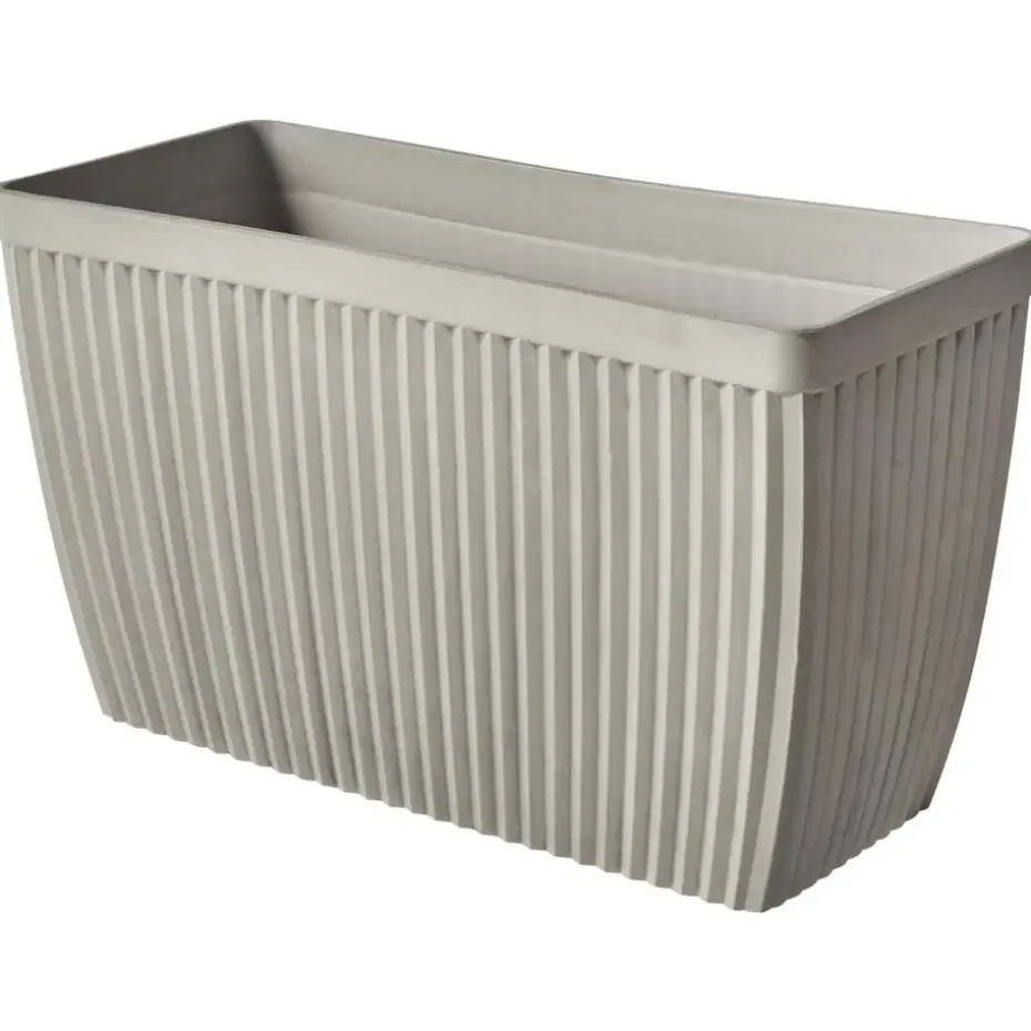 SISAL - Bloempot - Beige - 73 x 32 cm - Steenmengsel