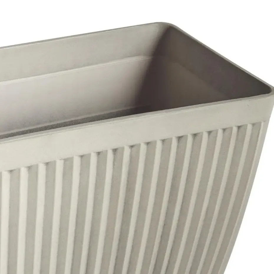 SISAL - Bloempot - Beige - 73 x 32 cm - Steenmengsel