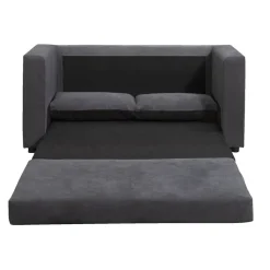 Slaapbank Sirena - antraciet - 72x139x69 cm