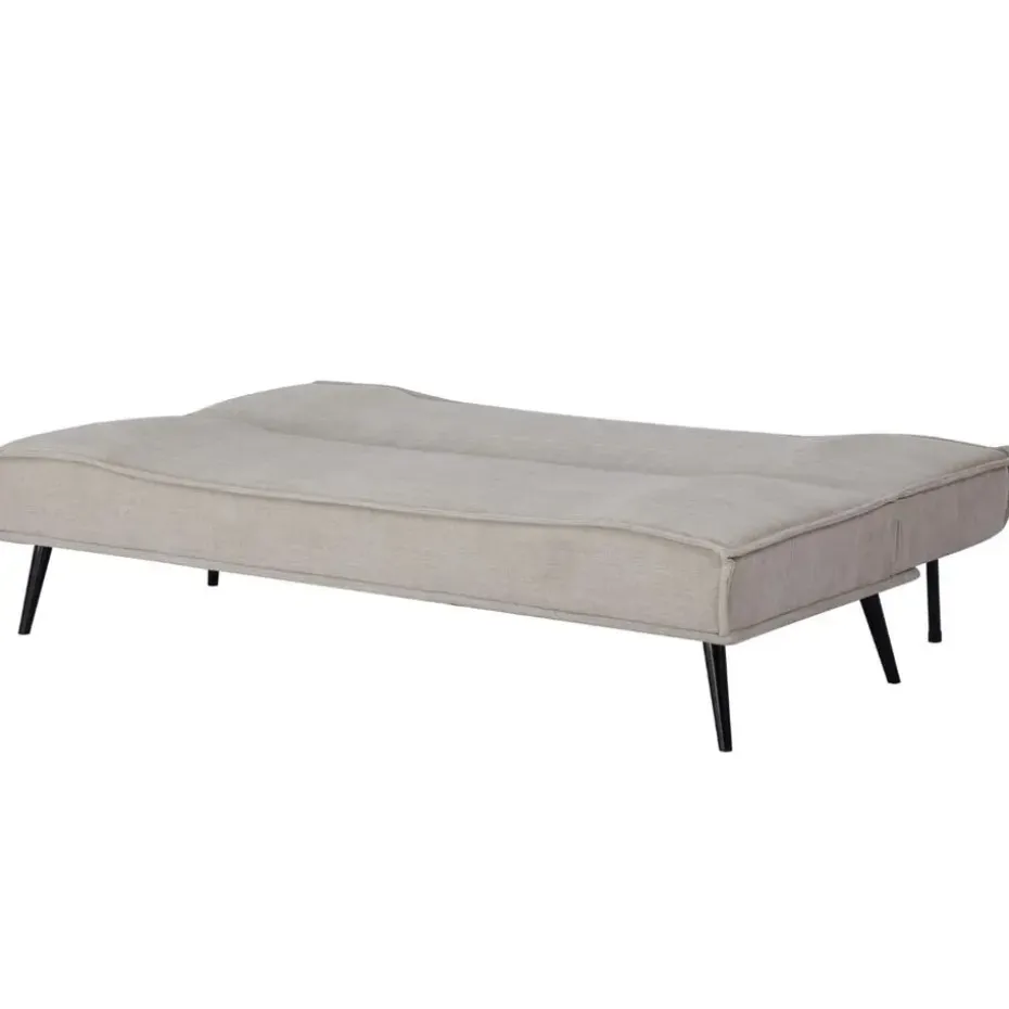 Slaapbank 3-Zits - Beige Stof - Zithoogte 43cm - 181x83x81cm - Mali