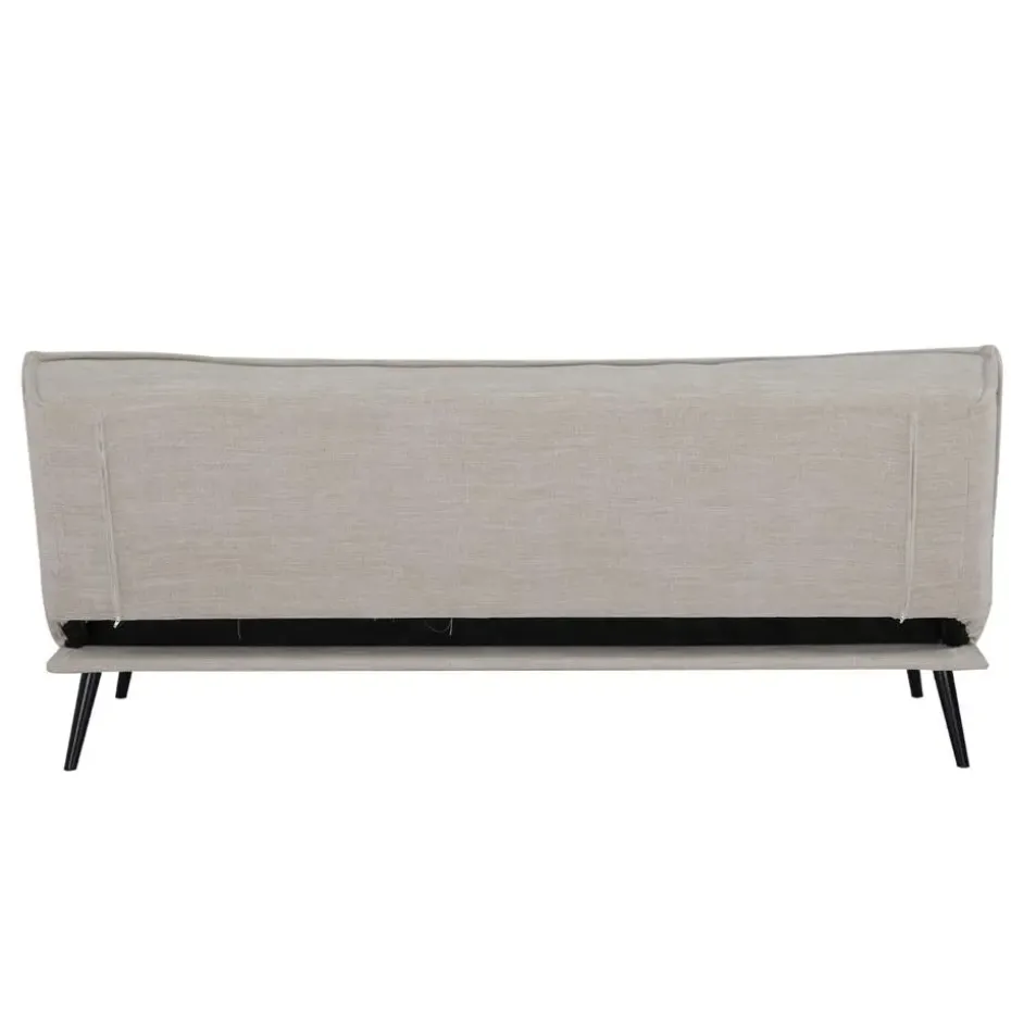 Slaapbank 3-Zits - Beige Stof - Zithoogte 43cm - 181x83x81cm - Mali