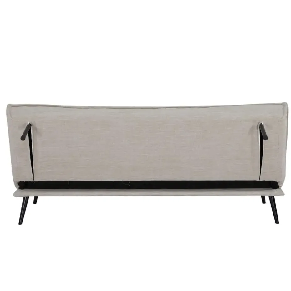 Slaapbank 3-Zits - Beige Stof - Zithoogte 43cm - 181x83x81cm - Mali