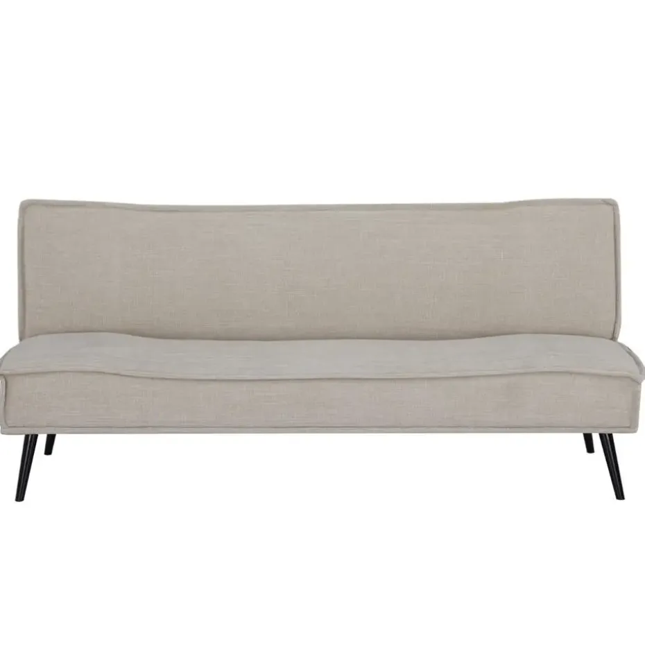 Slaapbank 3-Zits - Beige Stof - Zithoogte 43cm - 181x83x81cm - Mali