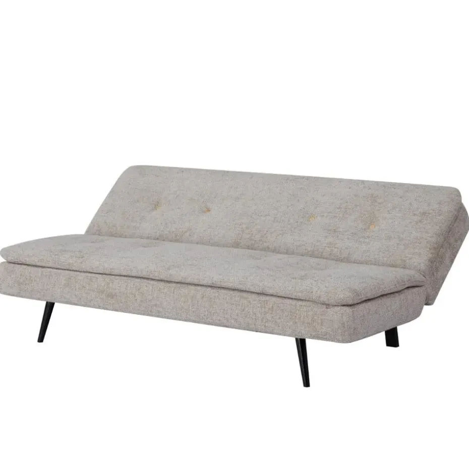 Slaapbank 3-Zits - Beige Stof - Zithoogte 41cm - 179x87x80cm - Olive