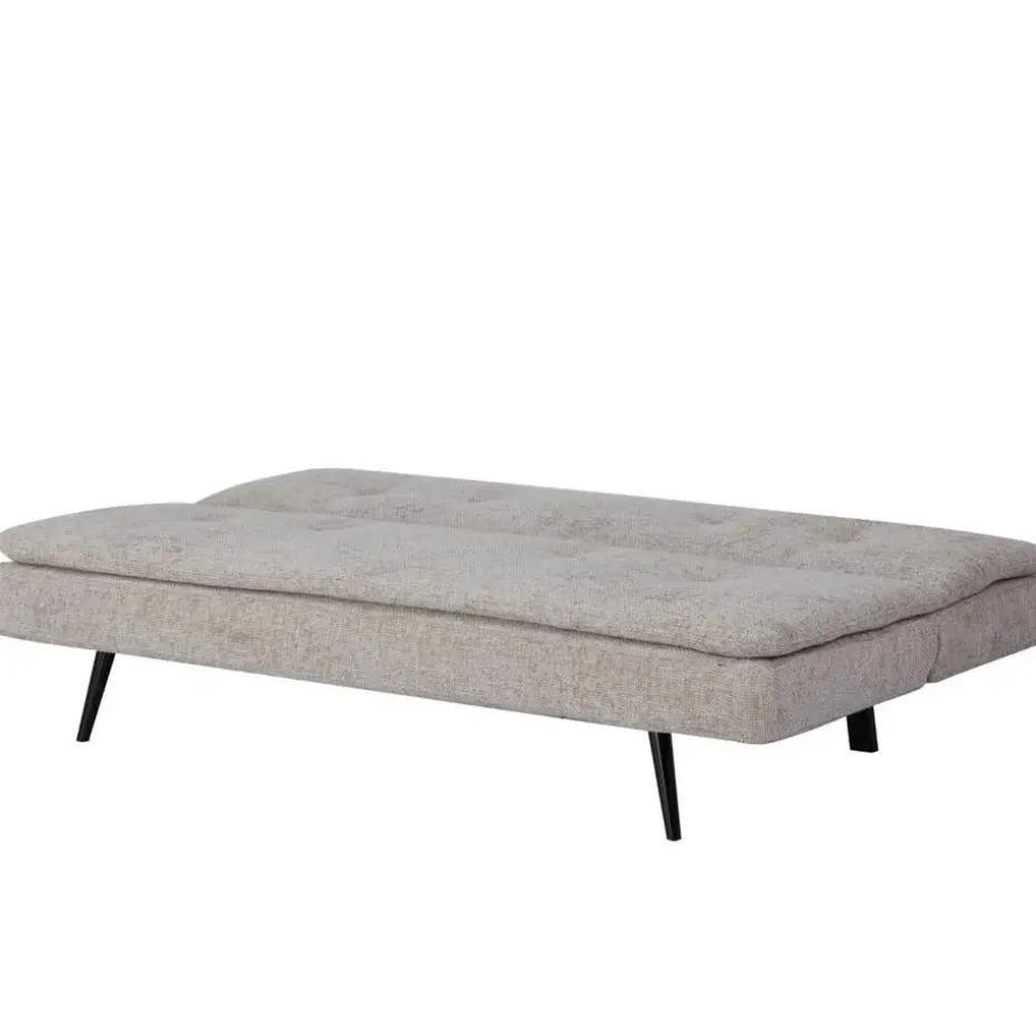 Slaapbank 3-Zits - Beige Stof - Zithoogte 41cm - 179x87x80cm - Olive