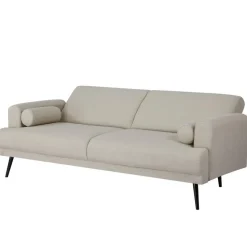 Slaapbank 3-Zits - Beige Stof - Zithoogte 47cm - 209x91x85cm - Jason