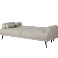 Slaapbank 3-Zits - Beige Stof - Zithoogte 47cm - 209x91x85cm - Jason