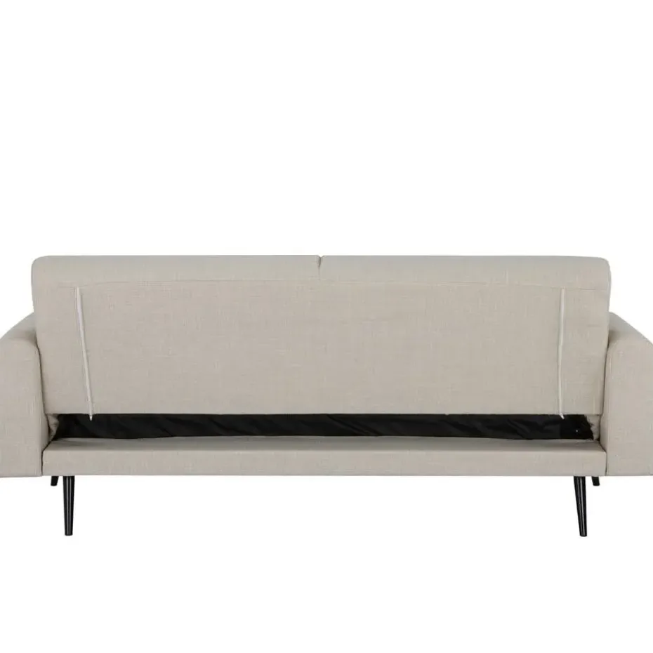 Slaapbank 3-Zits - Beige Stof - Zithoogte 47cm - 209x91x85cm - Jason