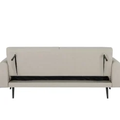 Slaapbank 3-Zits - Beige Stof - Zithoogte 47cm - 209x91x85cm - Jason