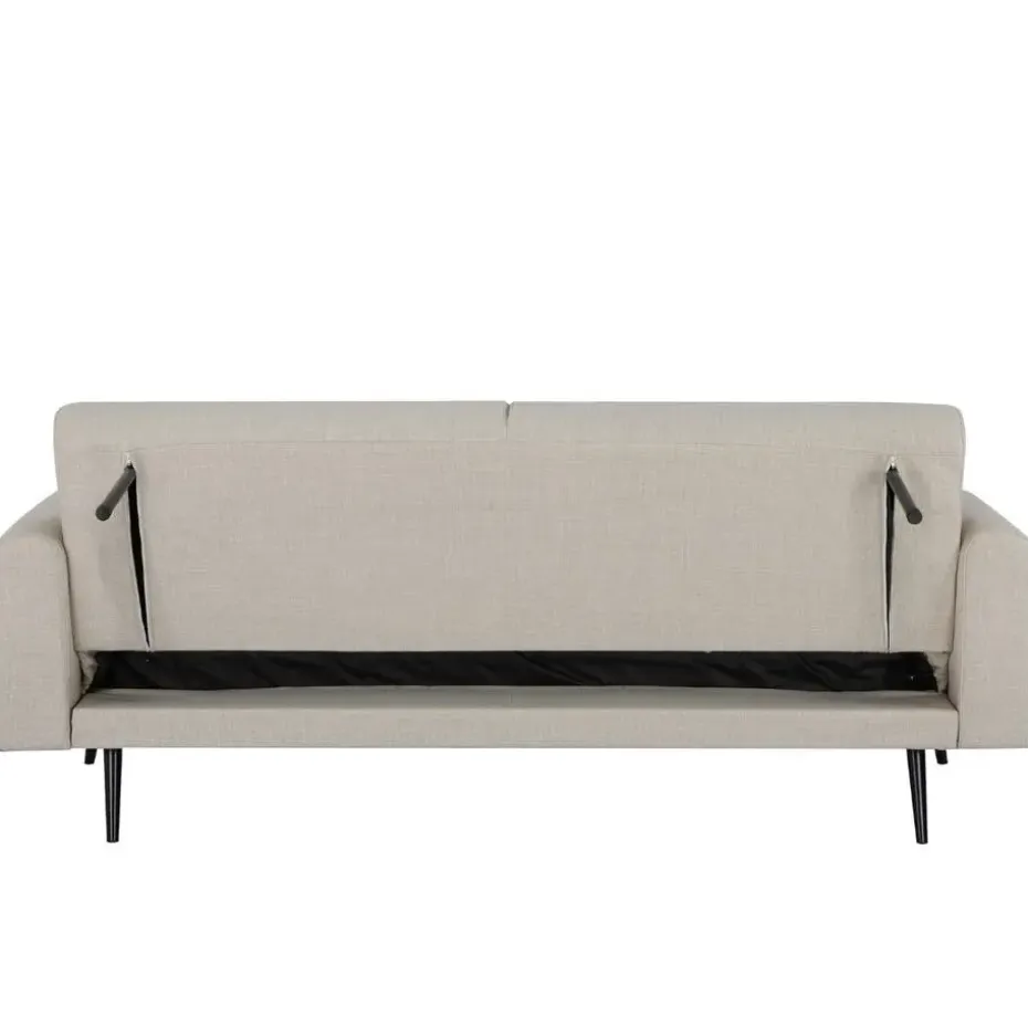 Slaapbank 3-Zits - Beige Stof - Zithoogte 47cm - 209x91x85cm - Jason