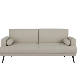 Slaapbank 3-Zits - Beige Stof - Zithoogte 47cm - 209x91x85cm - Jason