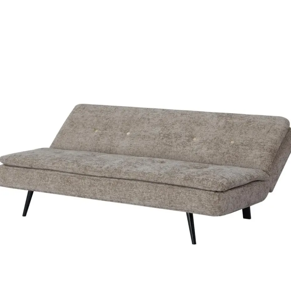 Slaapbank 3-Zits - Taupe Stof - Zithoogte 41cm - 179x87x80cm - Olive