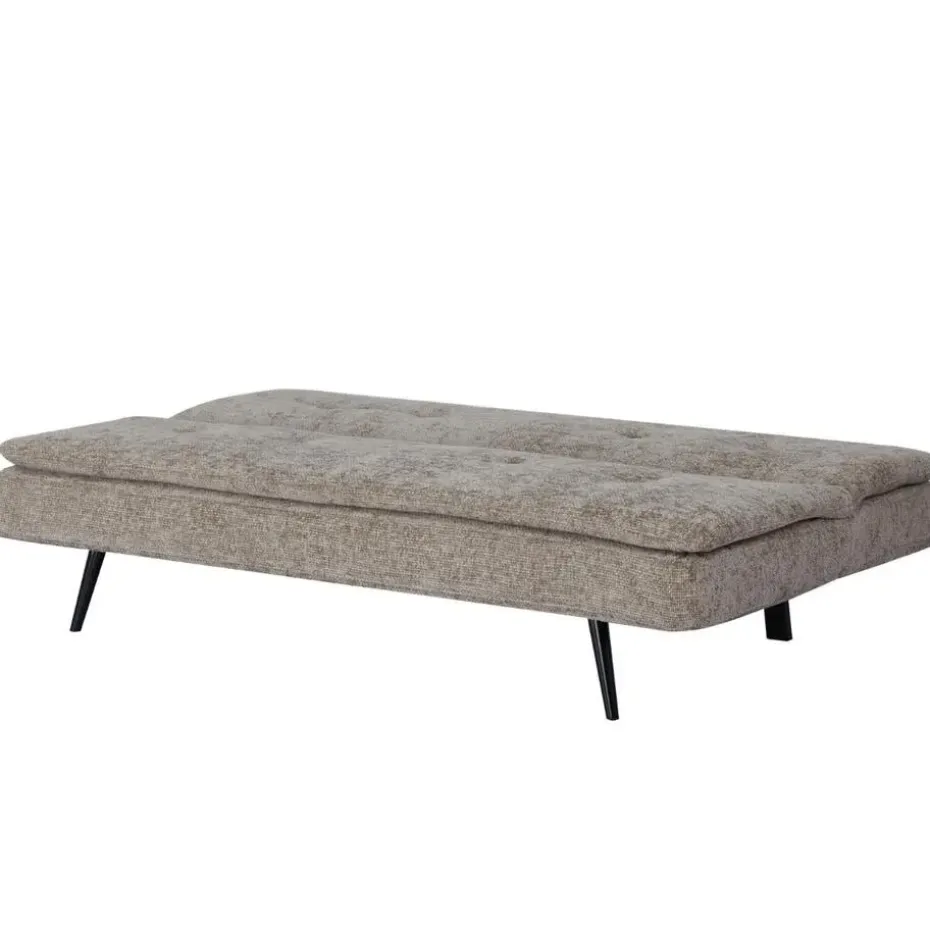 Slaapbank 3-Zits - Taupe Stof - Zithoogte 41cm - 179x87x80cm - Olive