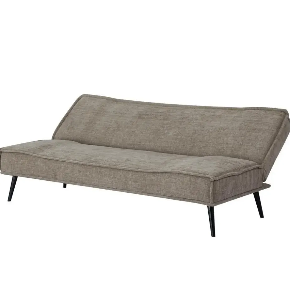 Slaapbank 3-Zits - Taupe Stof - Zithoogte 43cm - 181x83x81cm - Mali