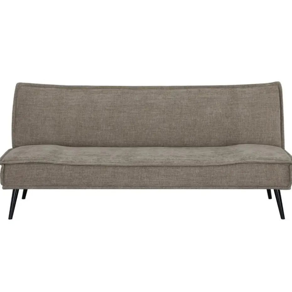 Slaapbank 3-Zits - Taupe Stof - Zithoogte 43cm - 181x83x81cm - Mali