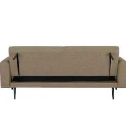 Slaapbank 3-Zits - Taupe Stof - Zithoogte 47cm - 209x91x85cm - Jason