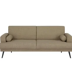 Slaapbank 3-Zits - Taupe Stof - Zithoogte 47cm - 209x91x85cm - Jason