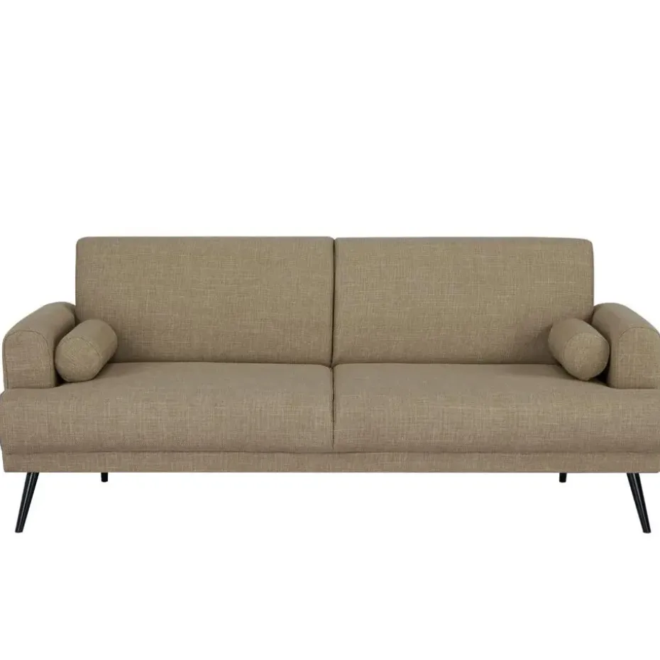 Slaapbank 3-Zits - Taupe Stof - Zithoogte 47cm - 209x91x85cm - Jason