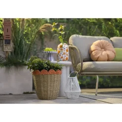 Solar lantaarn Nowie - wit - 26xØ20 cm