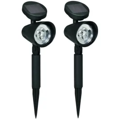 Solar Tuinlampen - Lazise - 2 stuks - Zwart