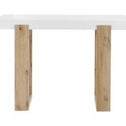 Solid - Consoletafel in wit/eikenoptik
