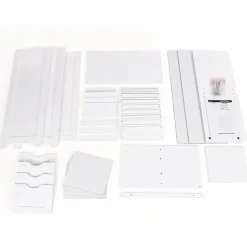 Songmics - Kast met 4 lades en deur - MDF - Wit