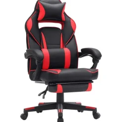 Songmics Ergonomische bureaustoel Zwart/Rood - 150 kg