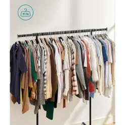 Songmics Kledingrek Astrid - 132 x 45,5 x 160 cm - Zwart