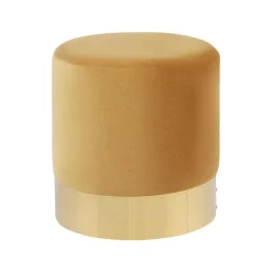 SOPHIA - Poef - Geel - 39 cm - Fluweel