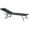 SORONI - Ligstoel set van 2 - Grijs/Zwart - Staal
