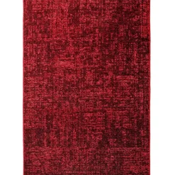 SPACE Vloerkleed - Laagpolig Effen Velours - Rood 140x200 cm - Modern Woonkamer