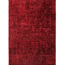 SPACE Vloerkleed - Laagpolig Effen Velours - Rood 200x290 cm - Modern Woonkamer