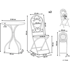 SPELLO - Loungeset voor 2 - Wit - Metaal