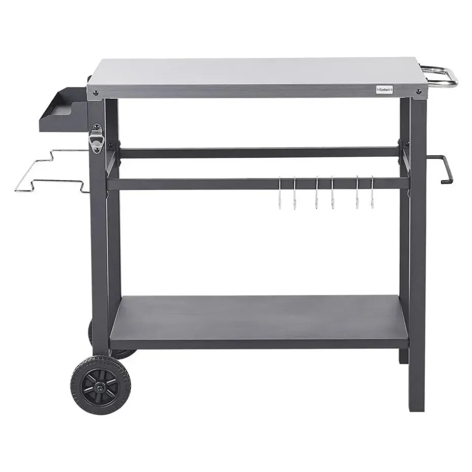 SPIAZZI - Keukentrolley - Zwart - Staal