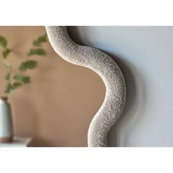 Spiegel Beige Bouclé - 70x70x3,5cm - Kungsbacka