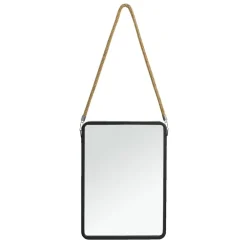 Spiegel Jonas - zwart - 40x25x3 cm