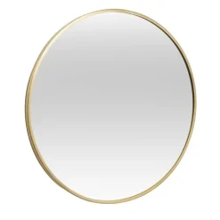 Spiegel Madrid - goudkleurig metaal - Ø50 cm
