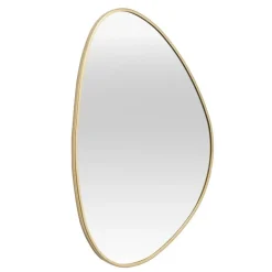 Spiegel Malmo - goudkleurig metaal - 60x40 cm