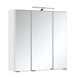 Spiegelkast Bobbi 60cm model 2 3 deuren & ledverlichting - wit