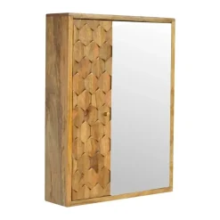 Spiegelkast met Houtsnijwerk