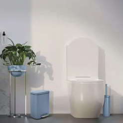 Spirella Pedaalemmer Venice - blauw - 5L - metaal - 21 x 30 cm