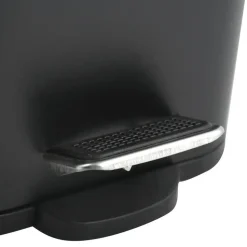 Spirella Pedaalemmer Vienne - zwart - 5L - metaal - 28 x 14 x 29 cm