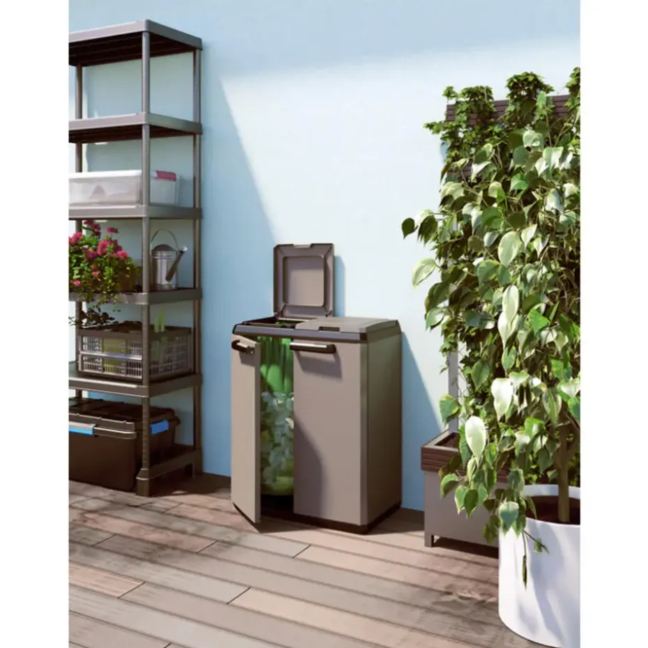 Split basic - 68x39x85 cm - donker grijs/zwart