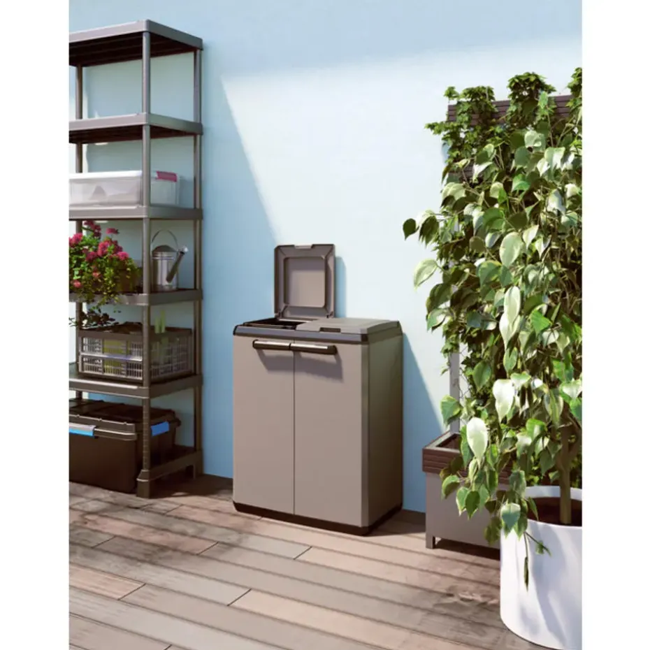 Split basic - 68x39x85 cm - donker grijs/zwart