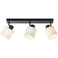 Spot 3-lichts Amani - zwart/off-white - E27