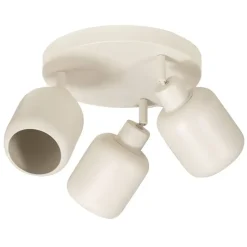 3-spot Mosi E14 - beige metaal - 11x24x28 cm